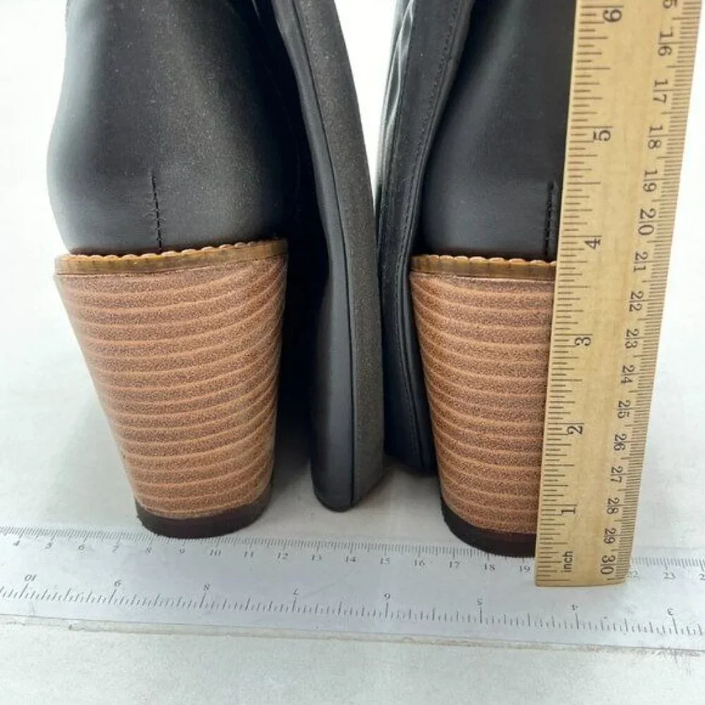 Women Wedge Tall Boot Pointed Toe Grey